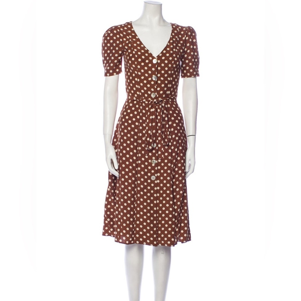 LPA polka dot print dress